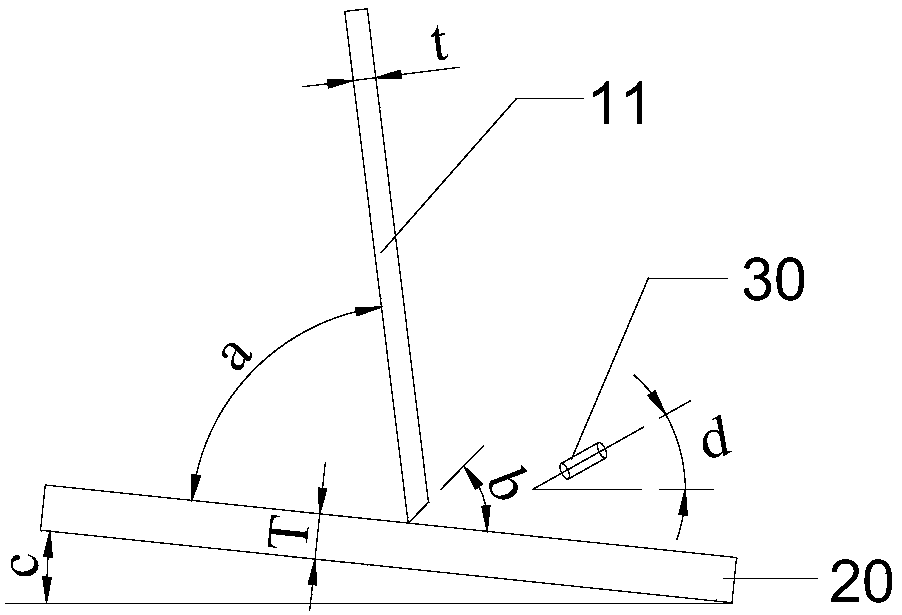 Full penetration welding method for U ribs