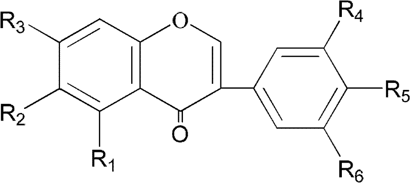 Application of isoflavonoids compounds to preparation of antihepatitis drug