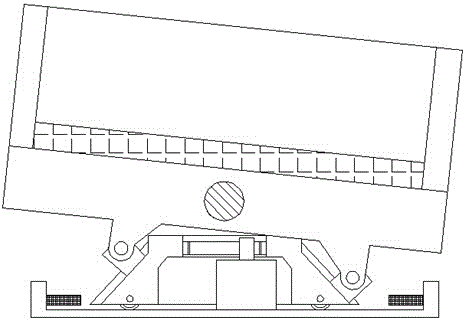 Buffer type material vibration device