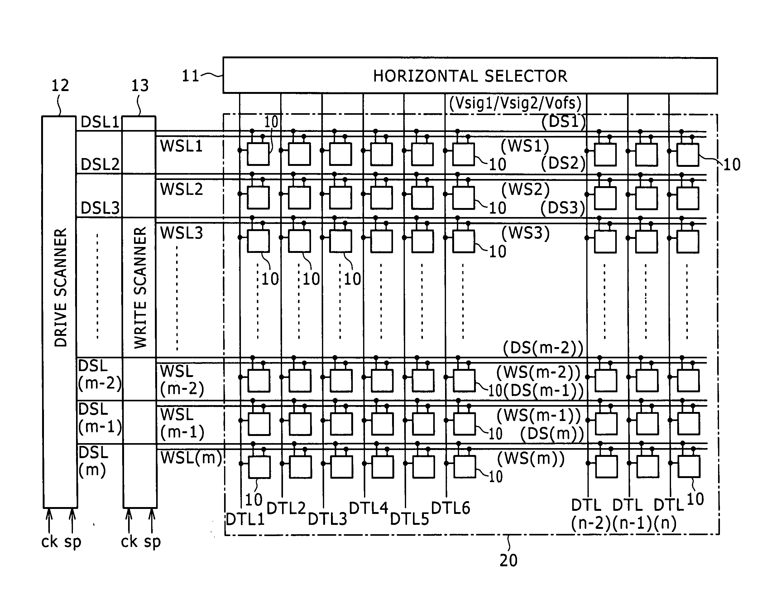 Display device and display driving method therefor