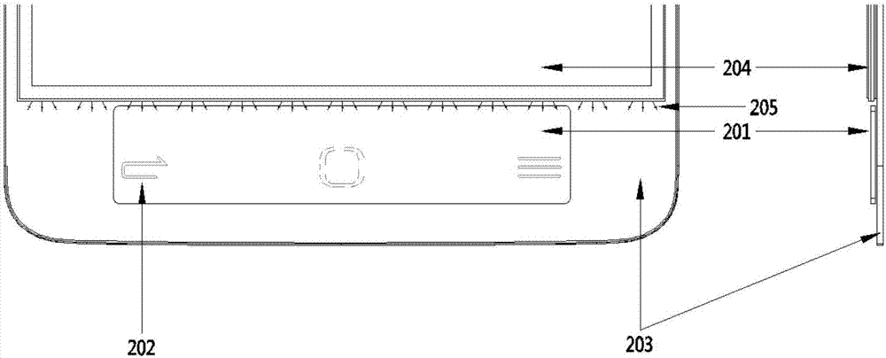 Screen light transmission device and electronic device