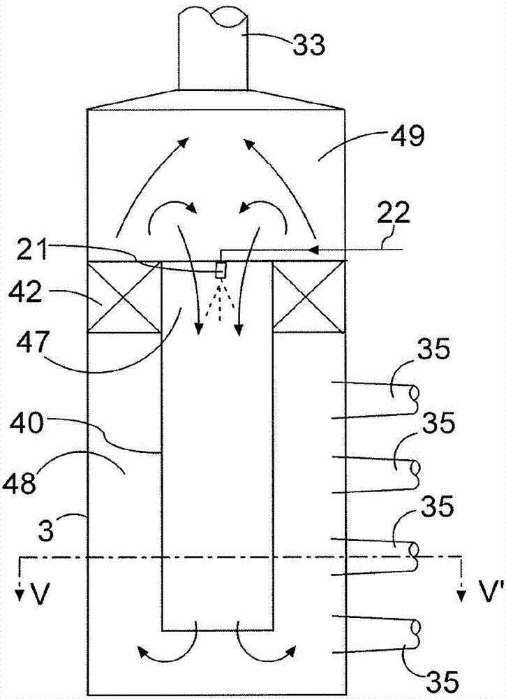 A large turbocharged two-stroke diesel engine with exhaust gas purification