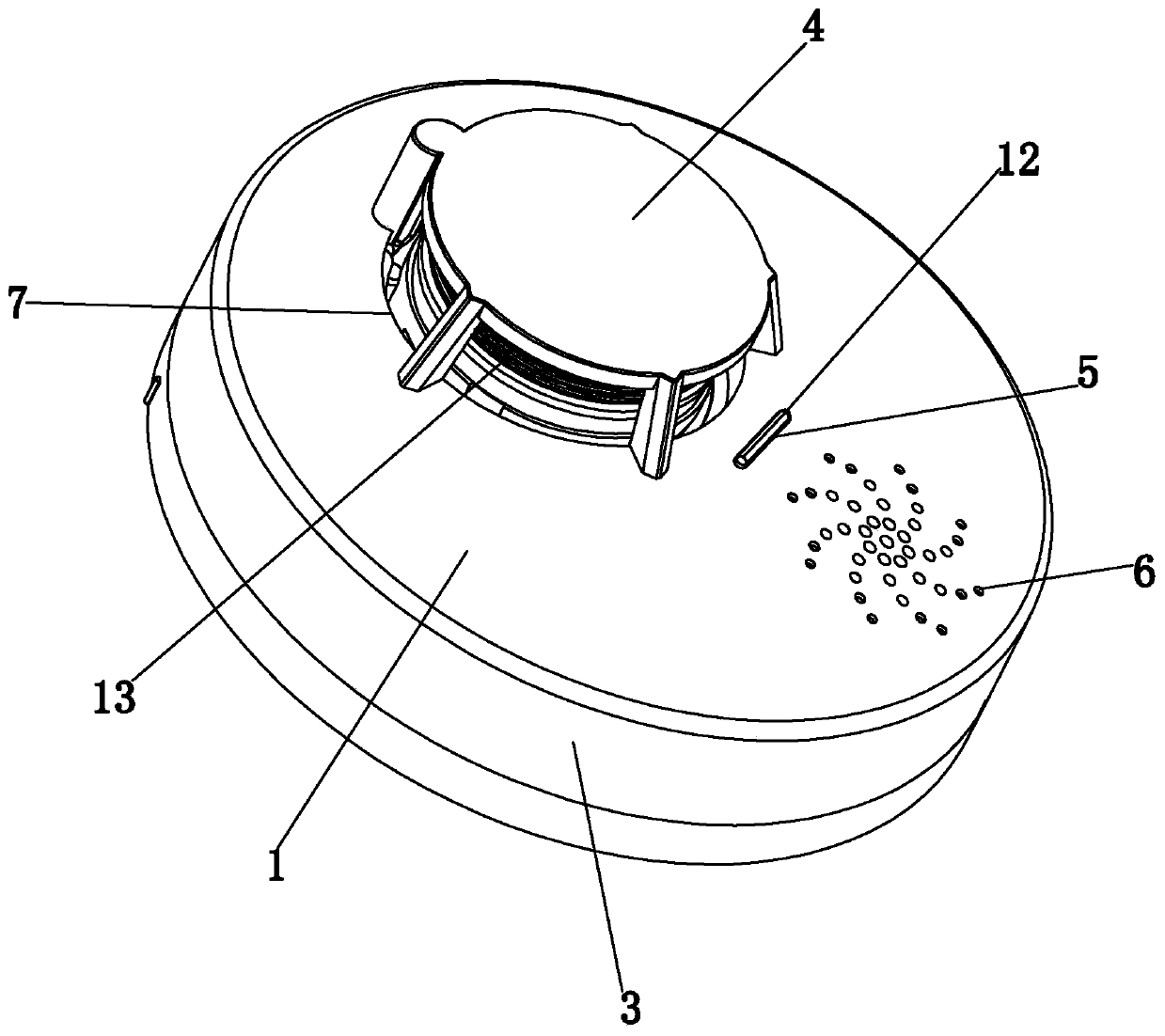 Independent-type smoke sensing detector