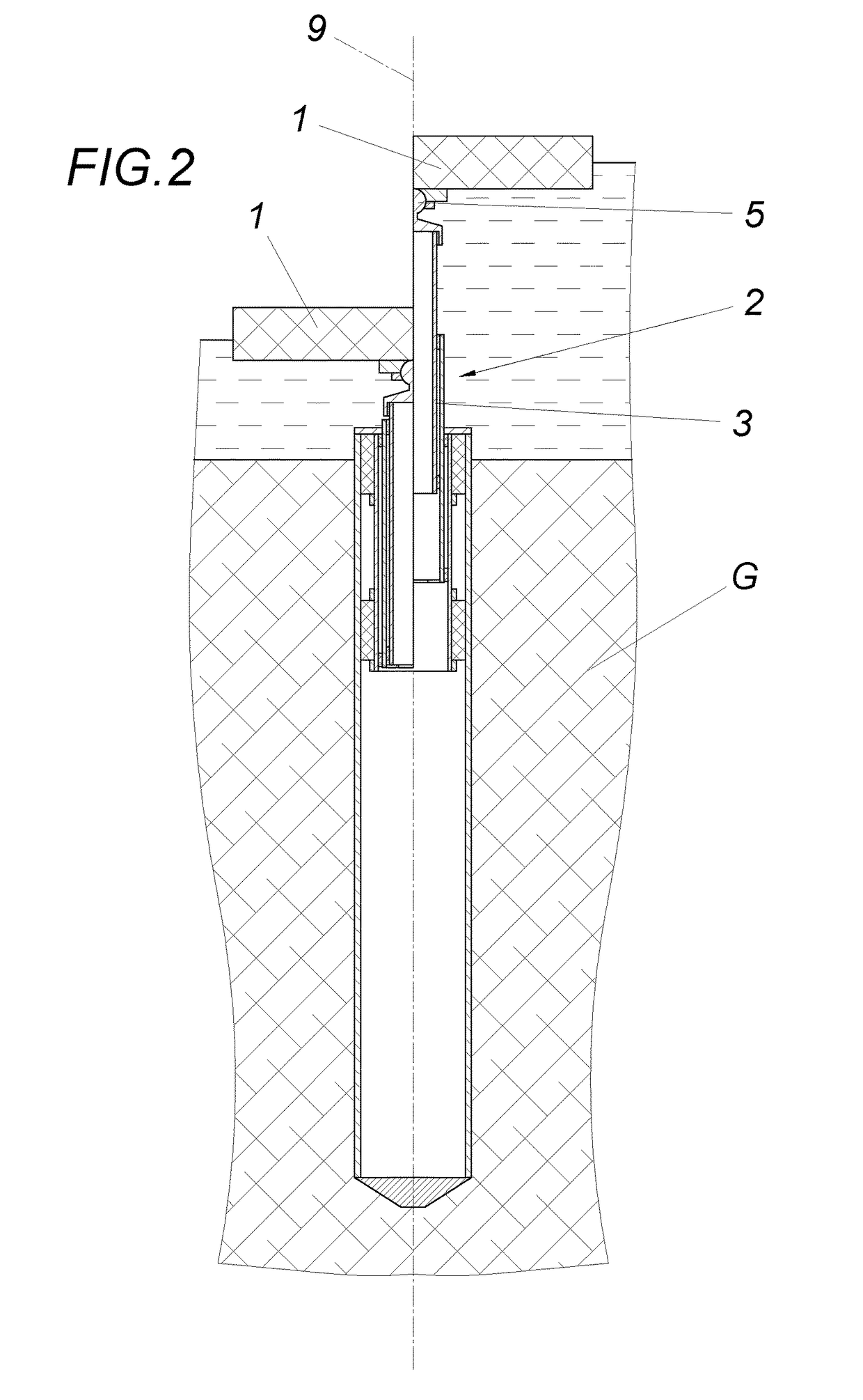 Device for securing floating bodies