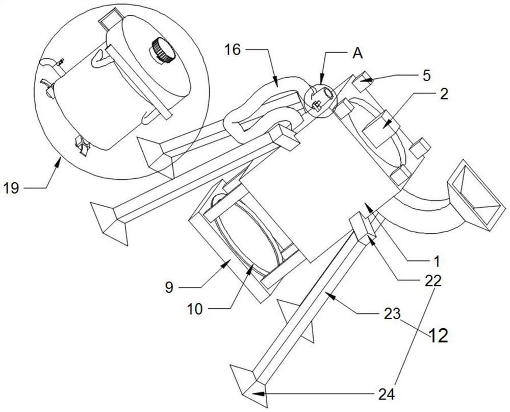 A kind of oil extraction device of oil residue