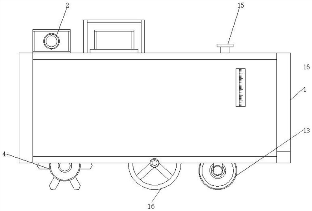 Agricultural land leveling device capable of adjusting rolling weight