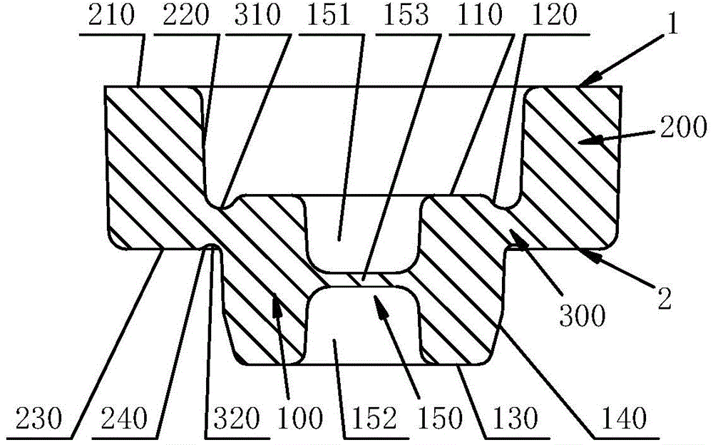 Inner rzeppa shell and outer rzeppa shell connected forging and forging die for same