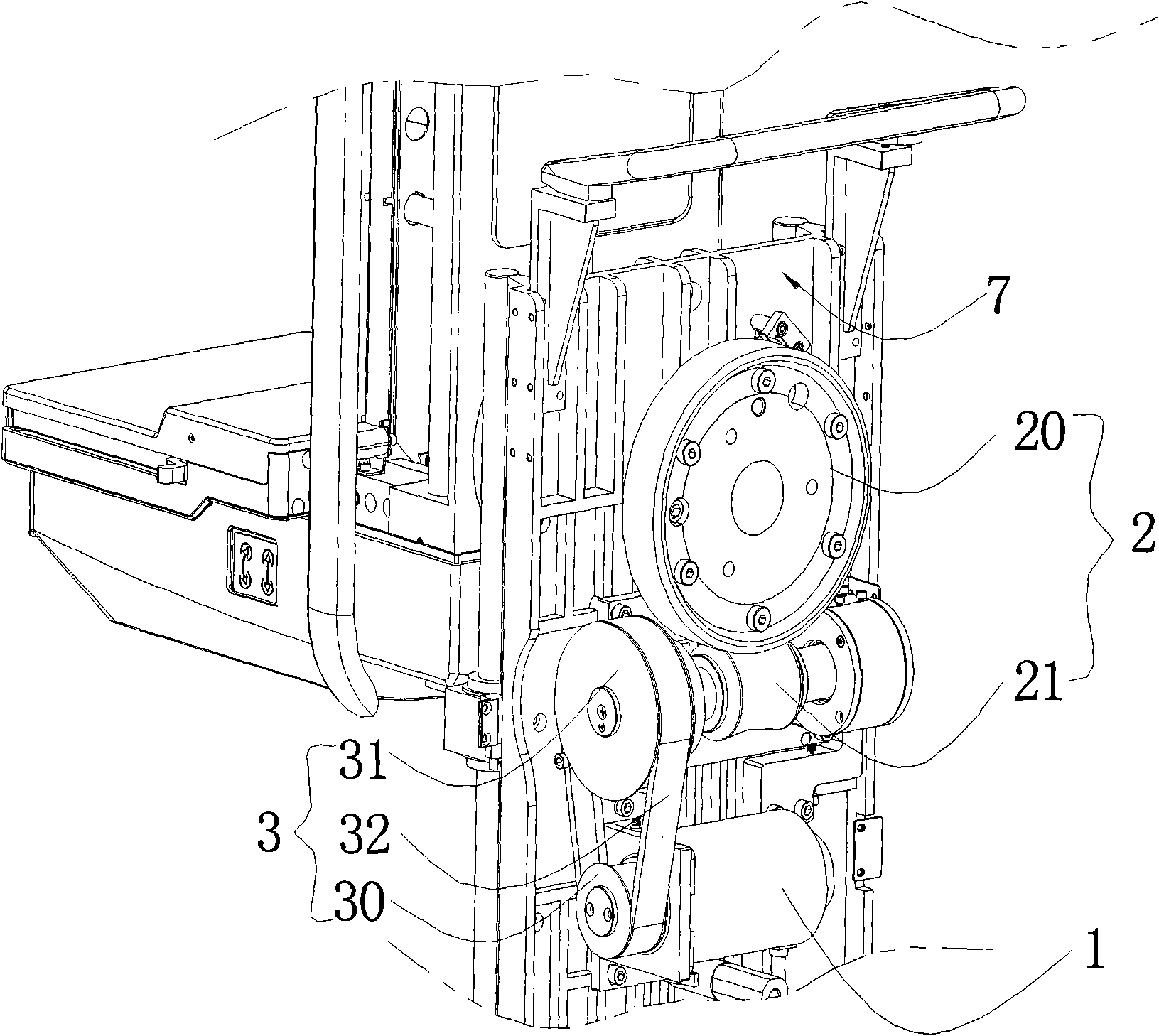 Isocentric rotating system of mammary gland X-ray machine