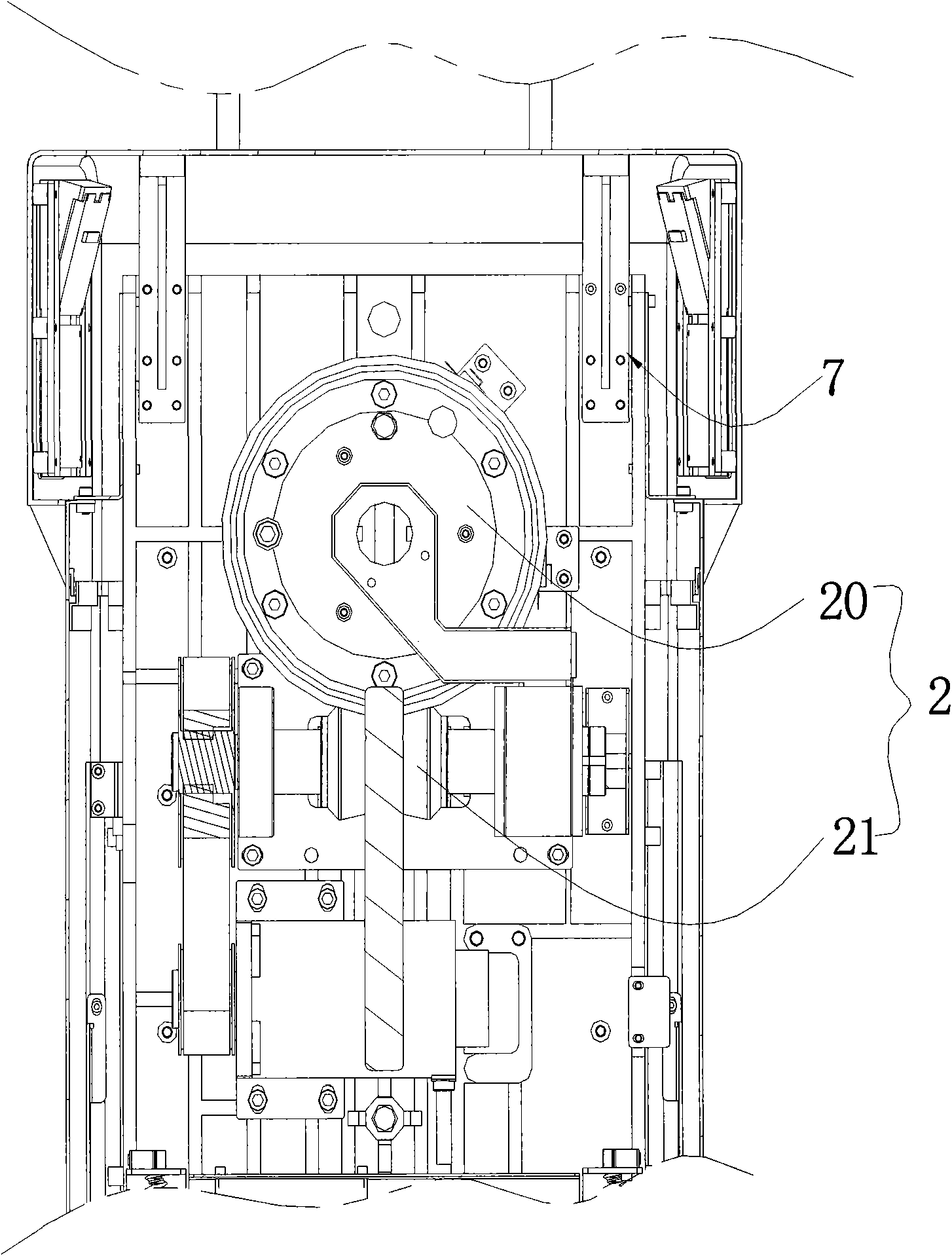 Isocentric rotating system of mammary gland X-ray machine