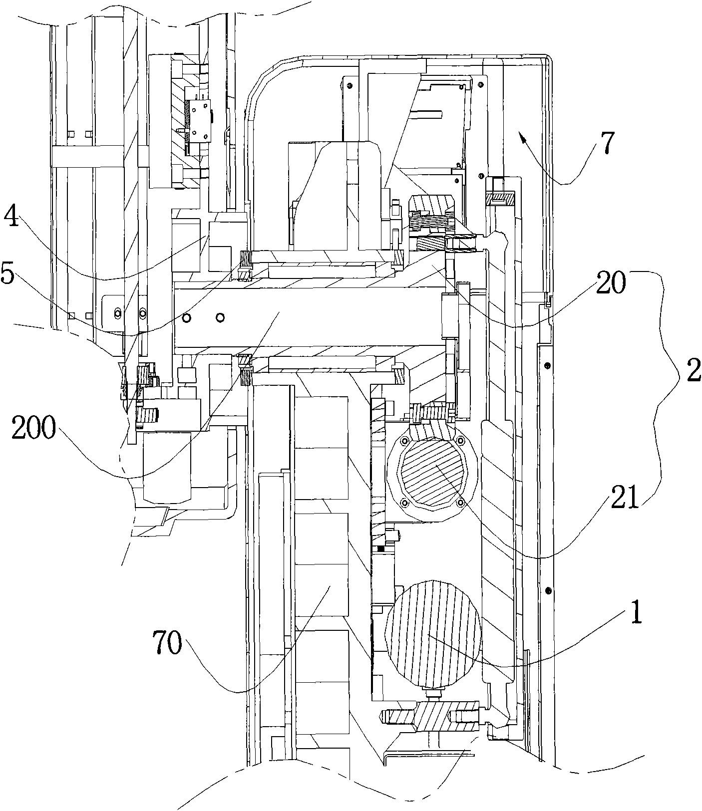 Isocentric rotating system of mammary gland X-ray machine