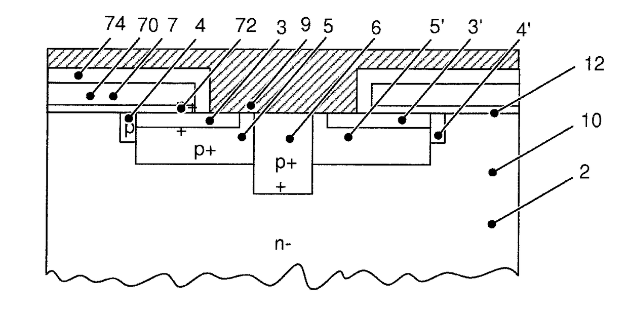 Semiconductor device and method for manufacturing such a semiconductor device