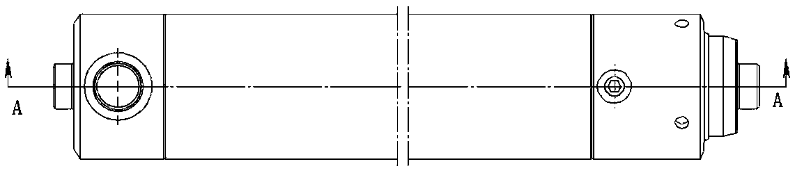 Lifting oil cylinder with buffer structure