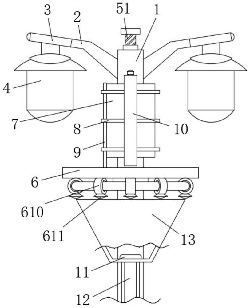 Solar street lamp with deinsectization function for gardens