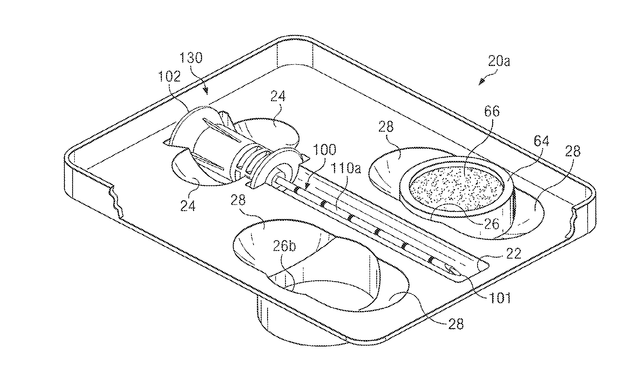 Medical procedures trays and related methods