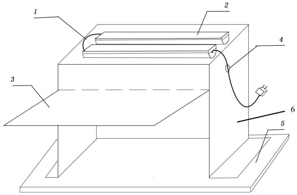 Photodynamic sterilizing device for foods and application of photodynamic sterilizing device for foods