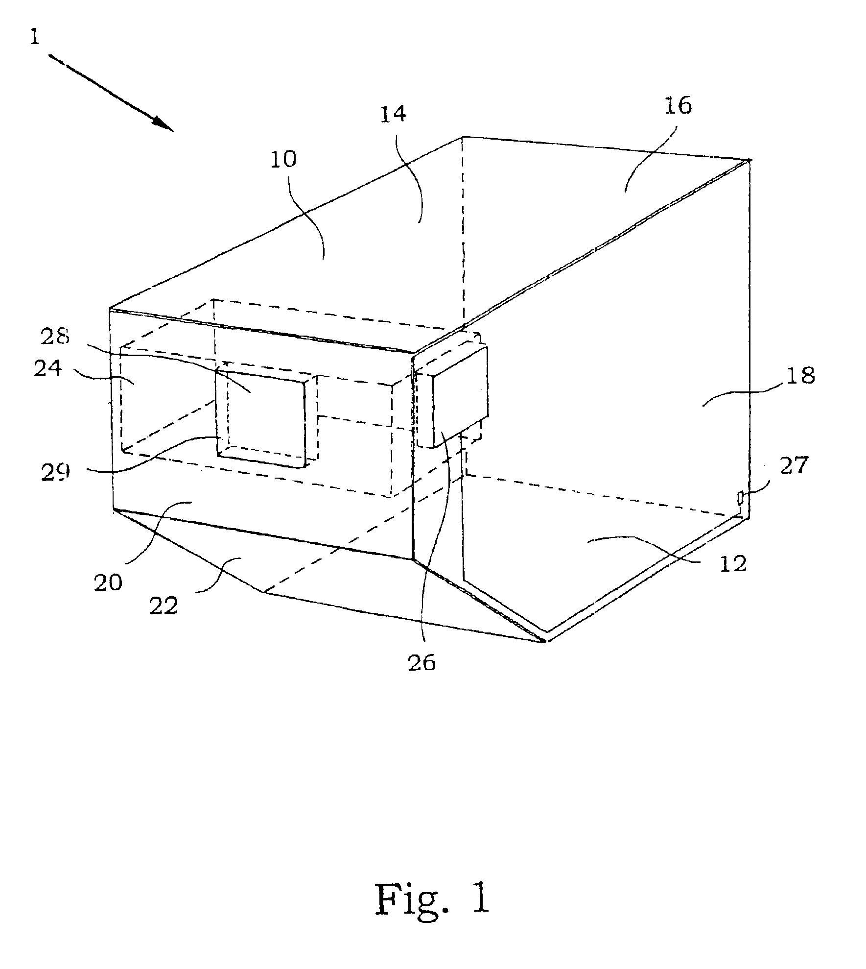 Air-cargo container, a refrigerator unit for an air-cargo container and a manufacturing method of an air-cargo container