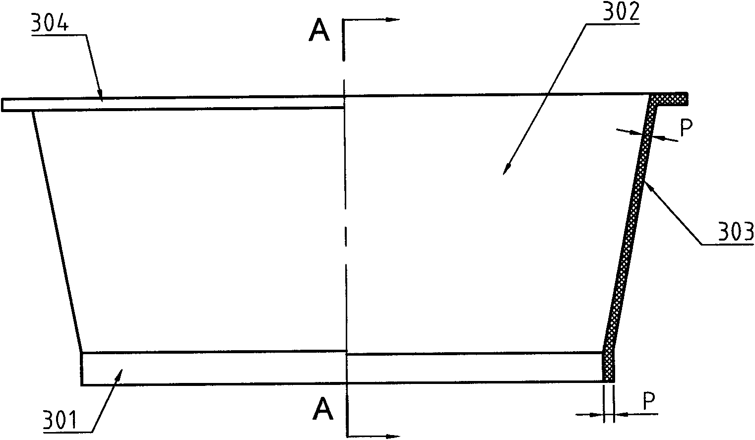 Urban sewer check valve and urban sewer opening