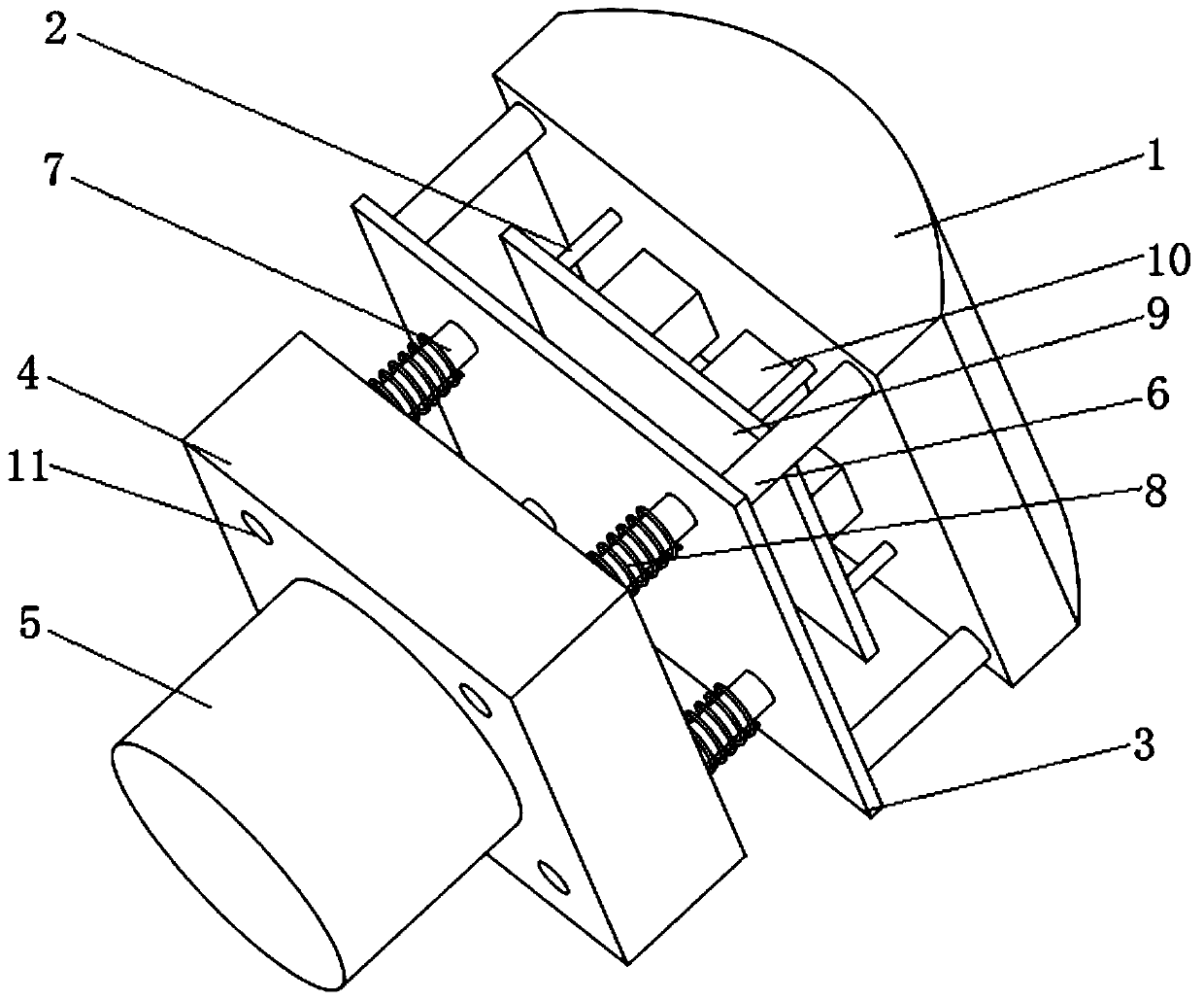 A remote-controlled wall-mounted cooling device