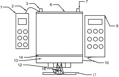 Welding seam tracking sensor capable of controlling electric arcs through electric and magnetic fields