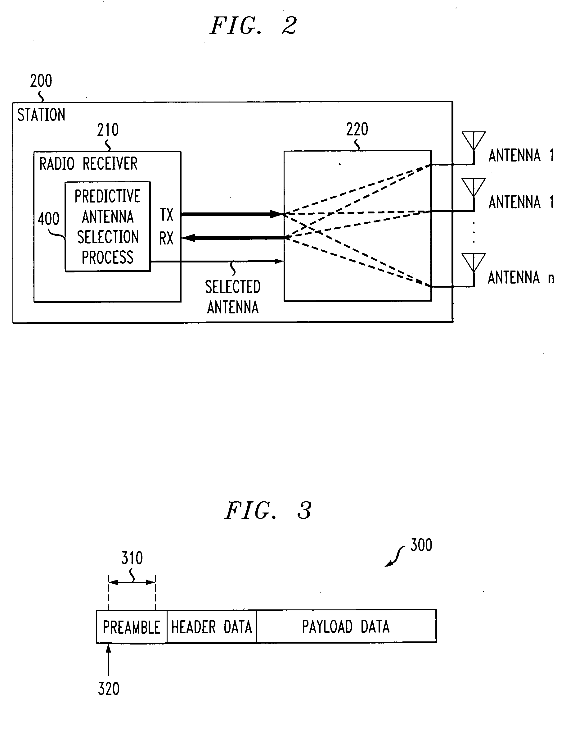 Predictive method and apparatus for antenna selection in a wireless communication system