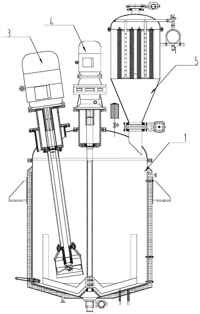 Negative-pressure powder feeding dust-free dual-power pulping kettle