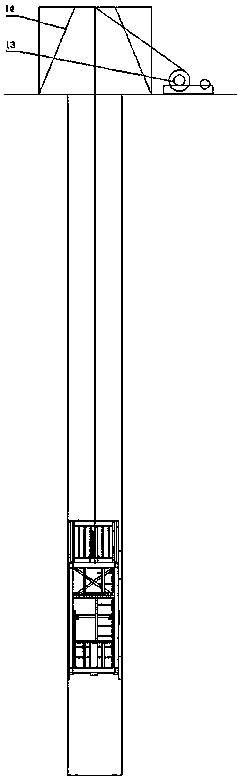 A construction method and device for a gate slot