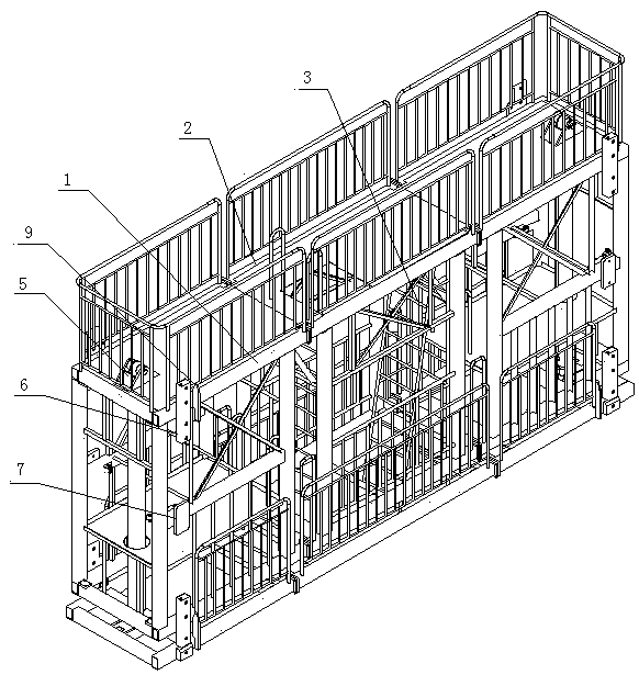 A construction method and device for a gate slot