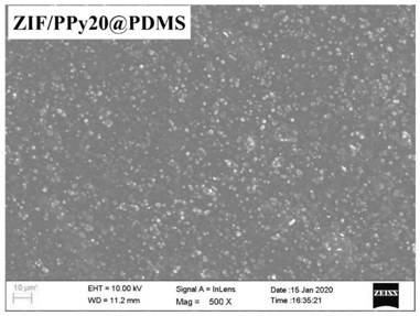 Mixed matrix membrane of bead-like MOF filled silicone rubber