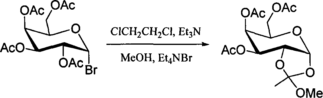 Method for preparing sugar ortho ester