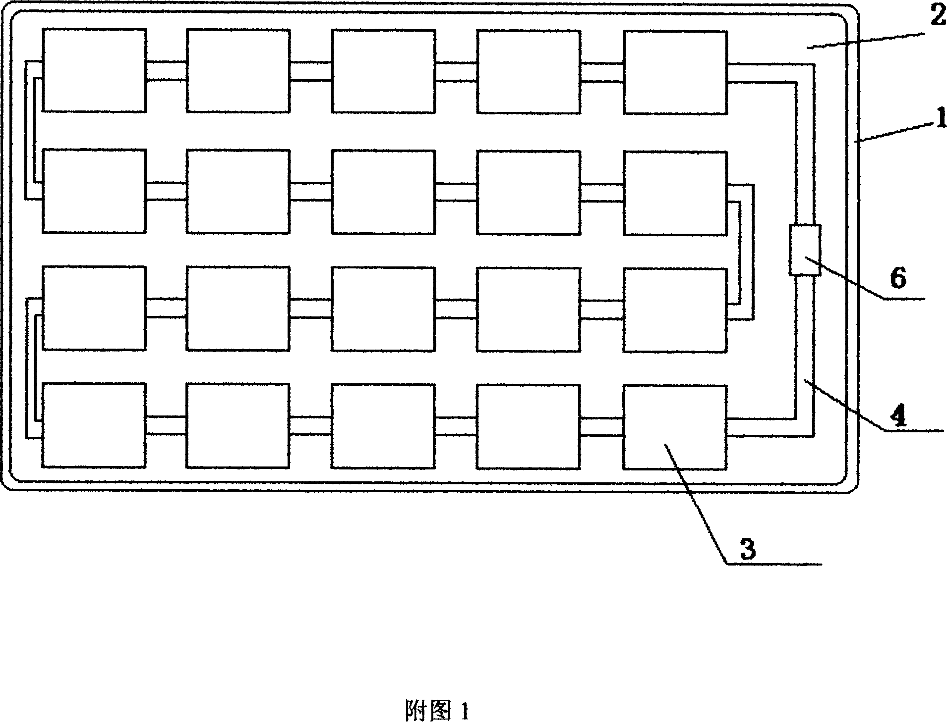 Hollow thermal insulation photovoltaic energy-saving building component