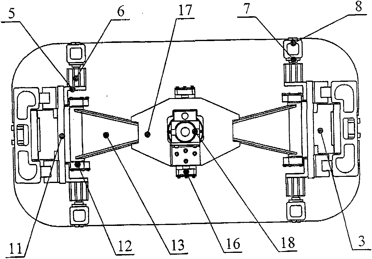 Platform of principal axis with paralleled Z, A two degrees of freedom driven by linear motor