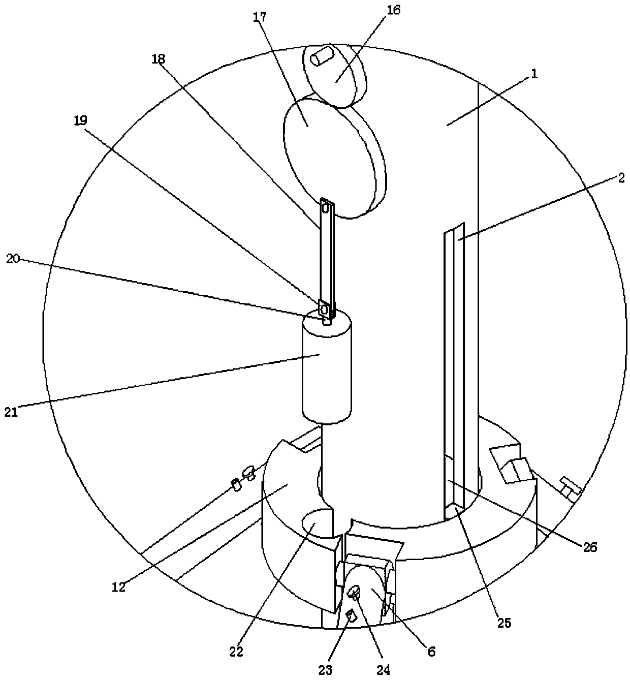 Leg structure of mobile speedometer