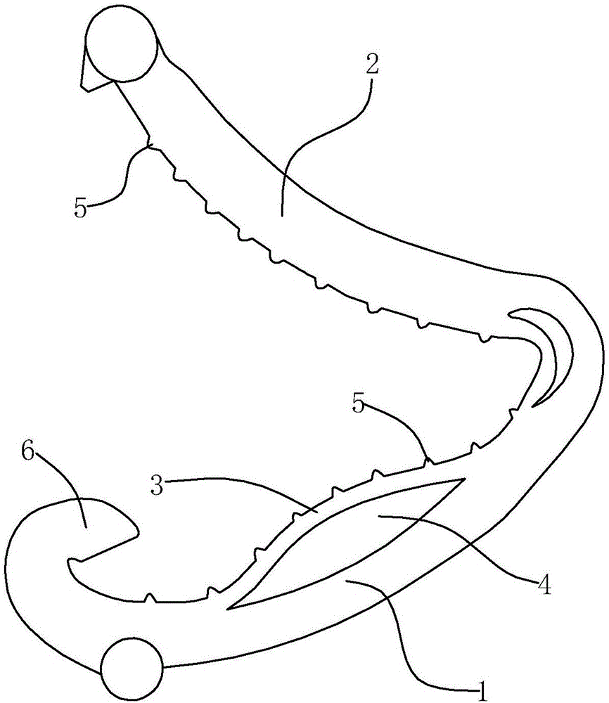 Powerful anti-disengaging hemostatic clip