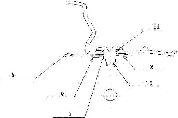 Adjustable air window lower decorative plate assembly