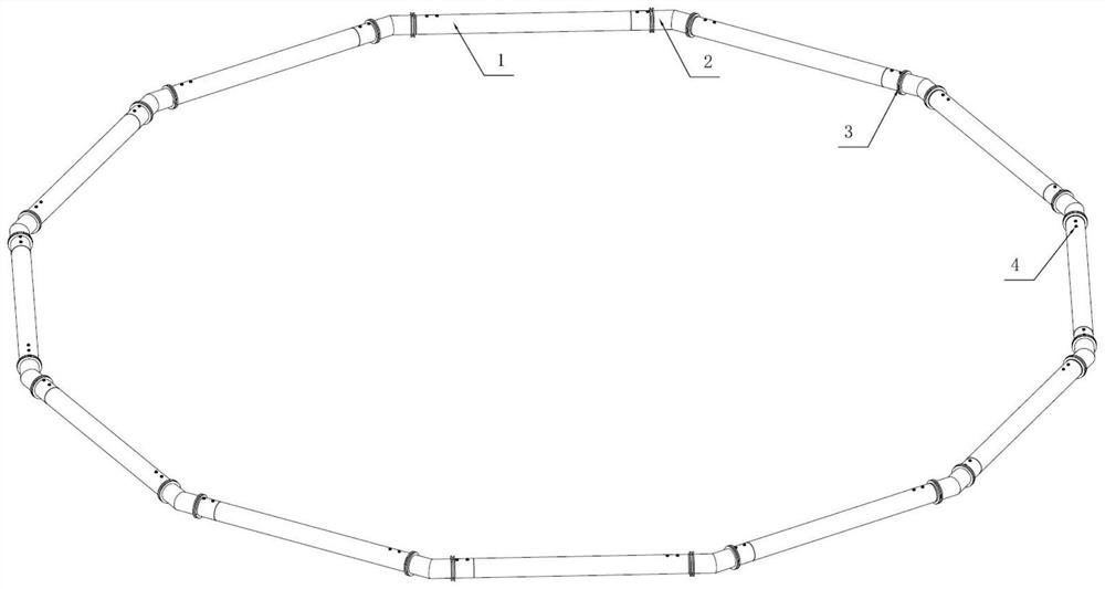 Coil vibration reduction pod device capable of being rapidly disassembled and assembled for aviation large-size magnetic sensor