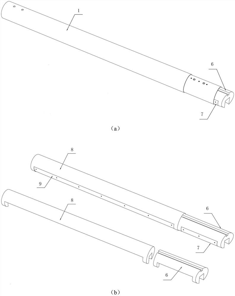 Coil vibration reduction pod device capable of being rapidly disassembled and assembled for aviation large-size magnetic sensor