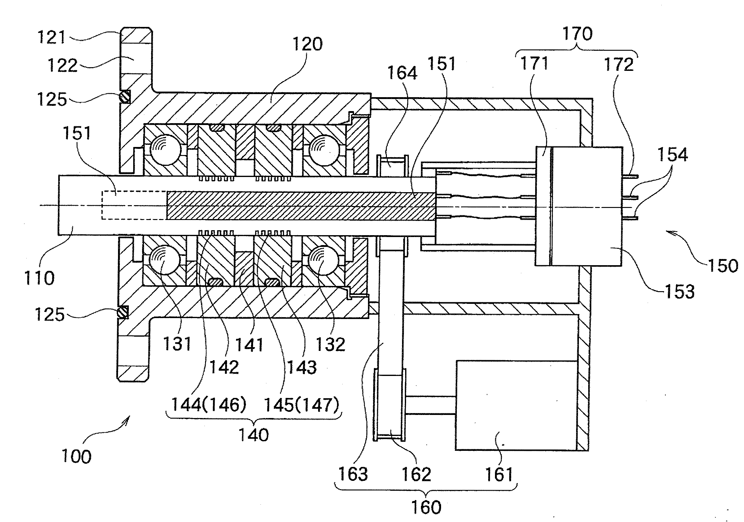 Magnetic fluid seal device