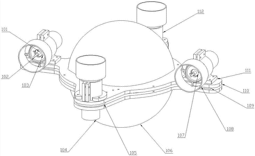 Spherical underwater robot used for outdoor water quality monitoring