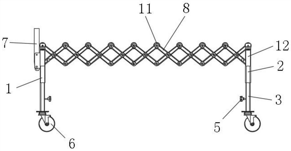 Movable telescopic roller bearing unloading device