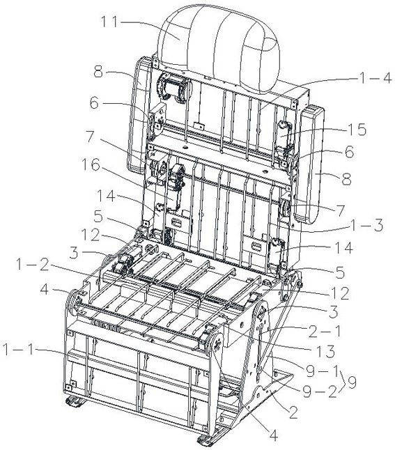 Zero-gravity seat and vehicle comprising same