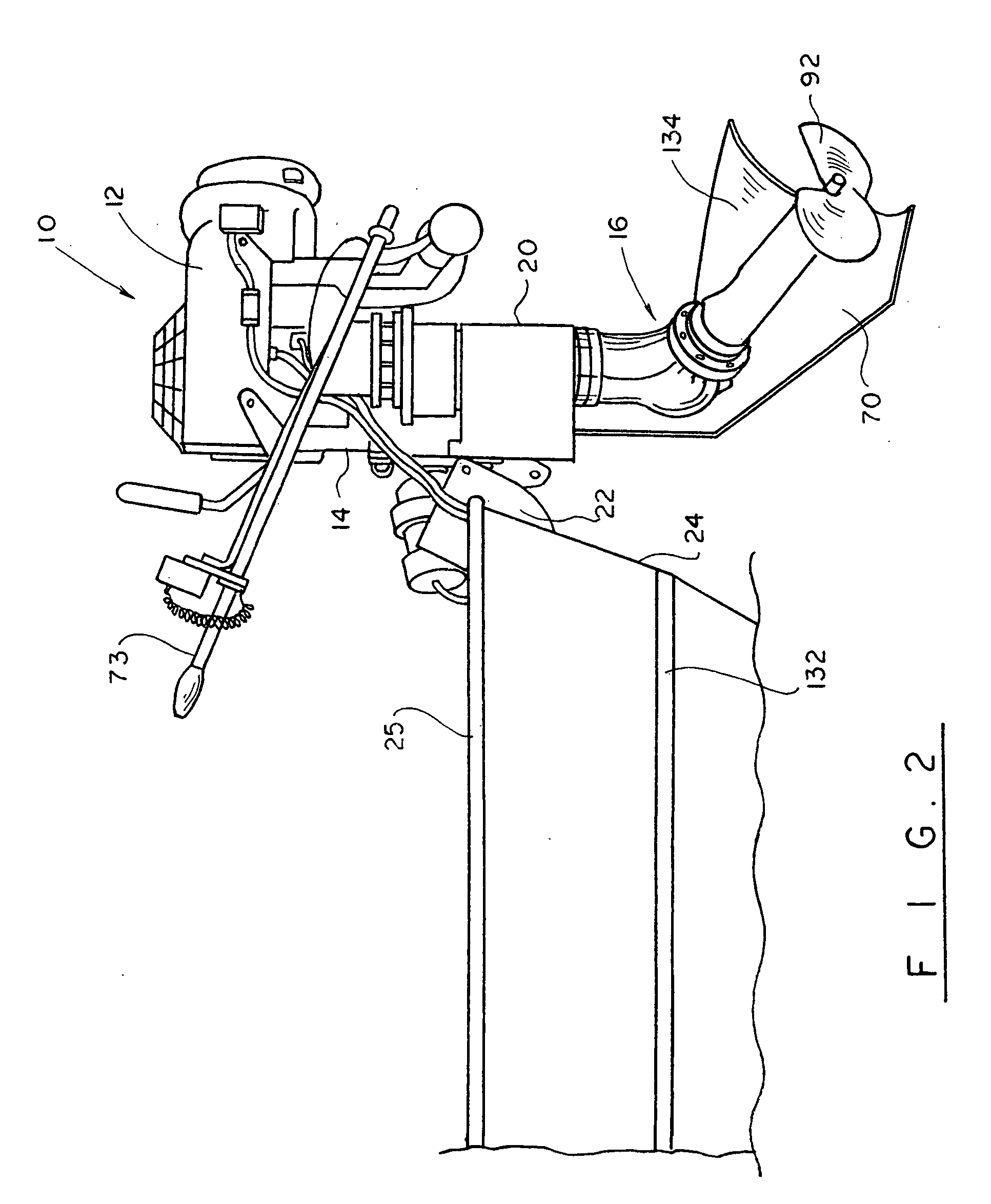 Outboard motor with reverse shift