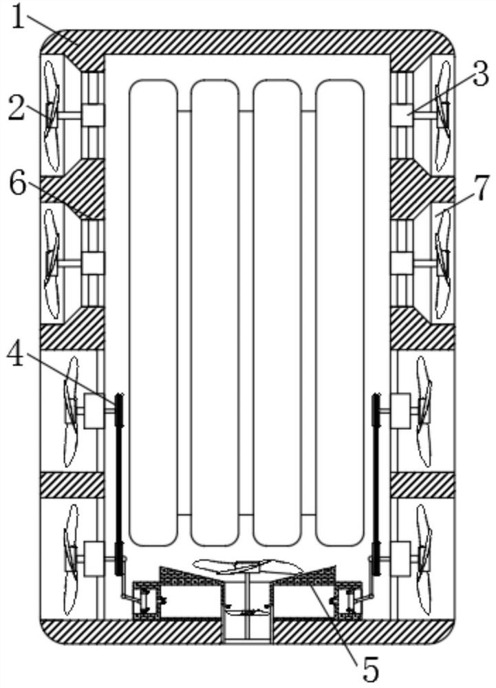 Energy-saving and environment-friendly transformer capable of drying, ventilating and dedusting