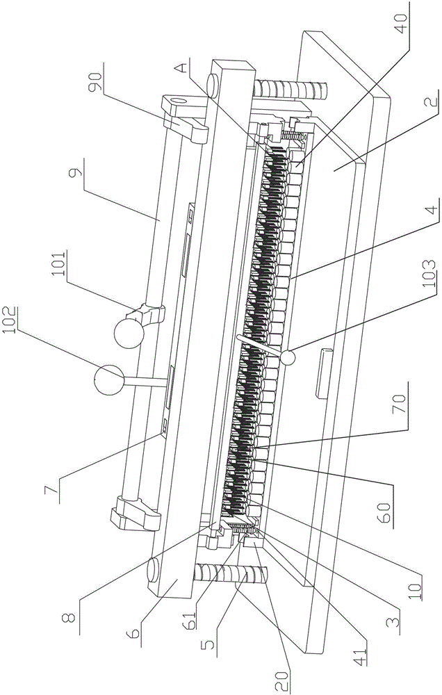 Larva clamping machine for mechanized production of royal jelly