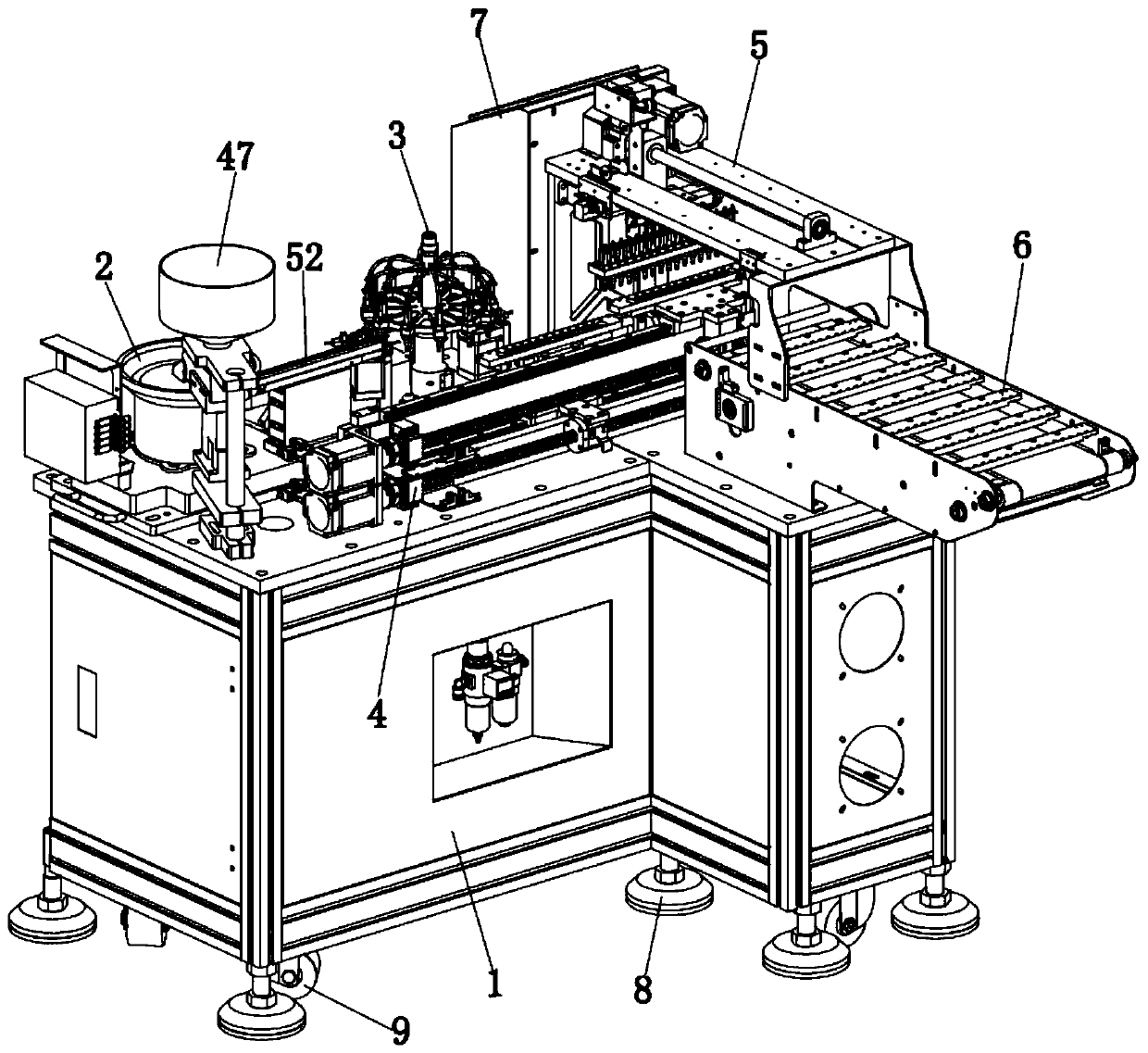 Bulk material supply device for chip mounter