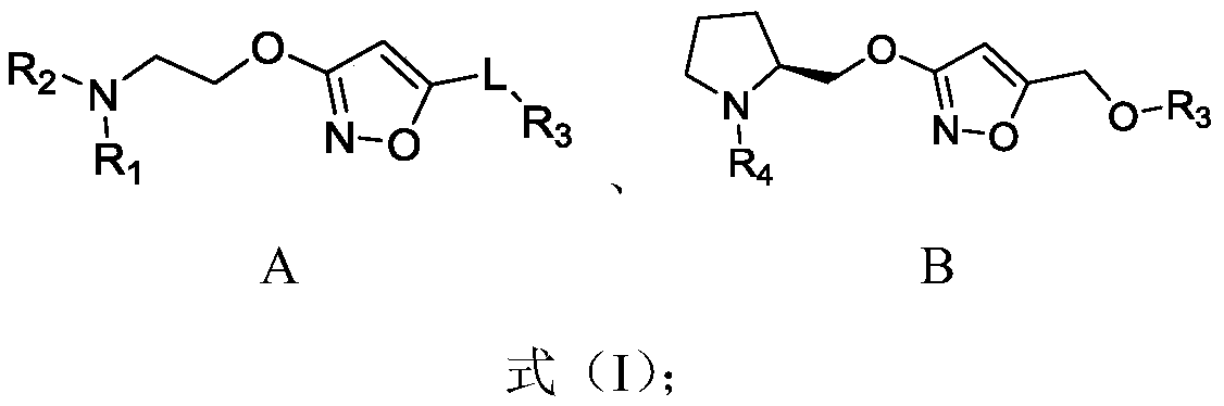 Alkoxy isoxazole derivative and preparation method and application thereof