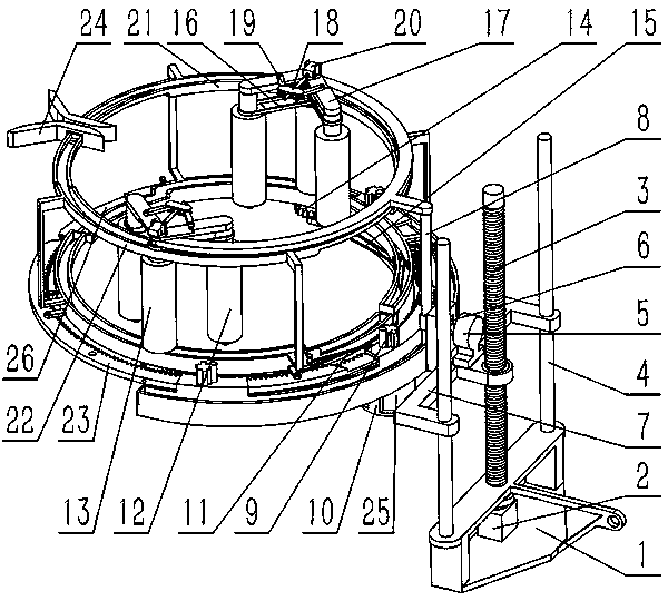 A garden green plant painting system