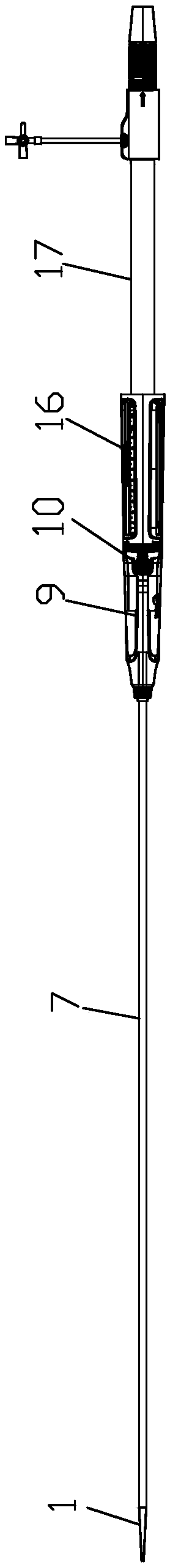 Delivery and release device of aortic stent