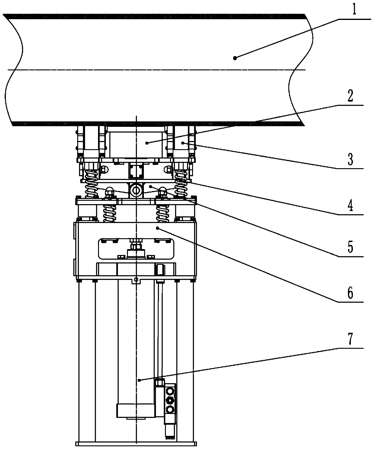 Metal pipe wall thickness detection device and detection method