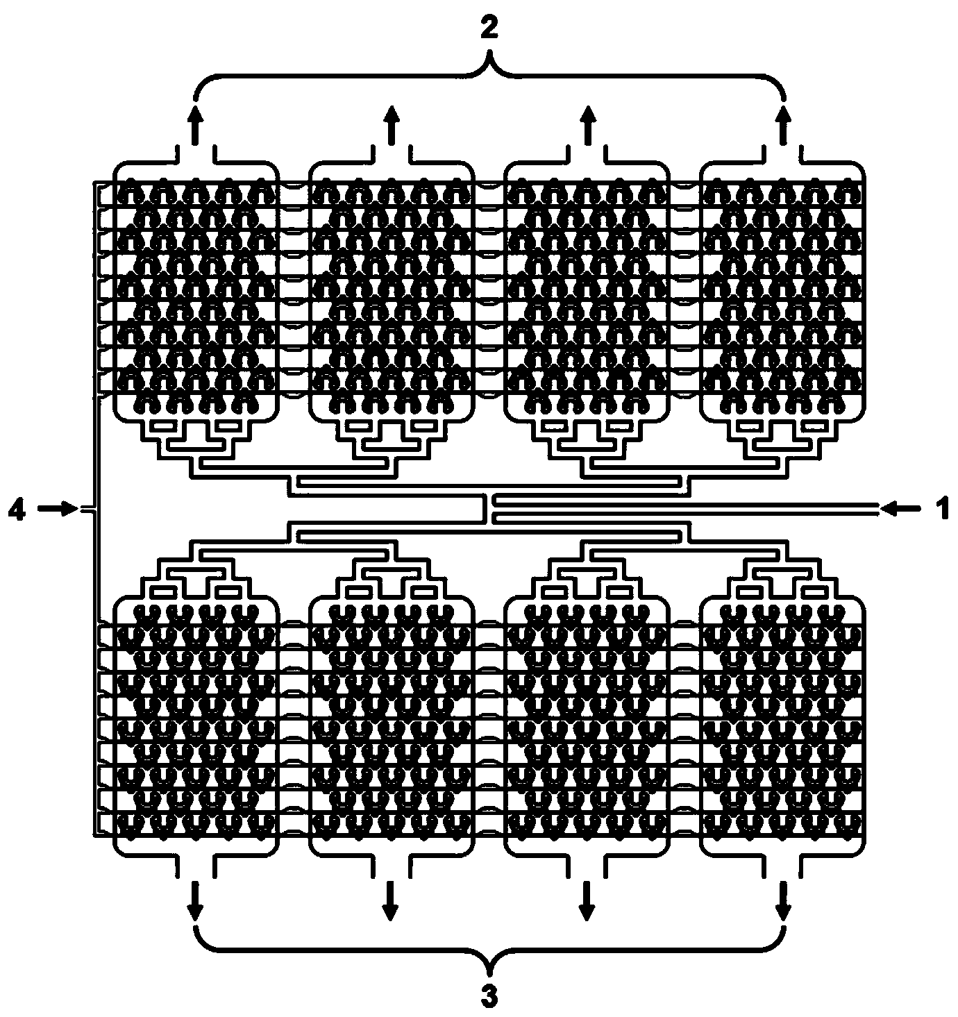 Integrated microfluidic chip and three-dimensional tumor location, construction and recycling method