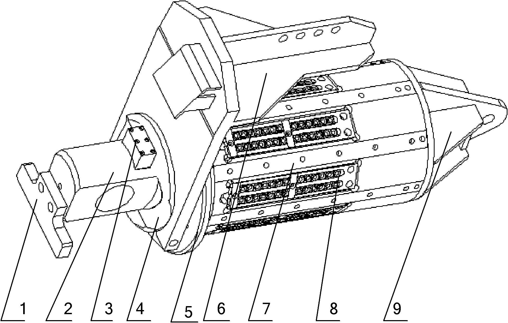 Internal expanding pile hanging device